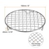 Unique Bargains Stainless Steel Round Cross Wire Barbecue Grill with Legs - 2 of 4