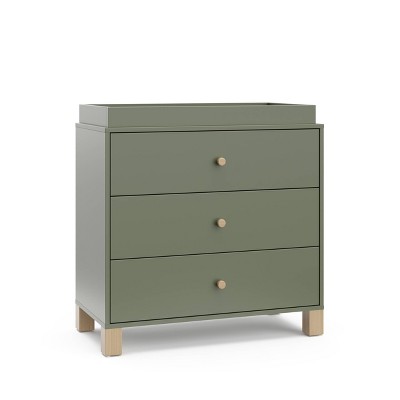 Storkcraft California 3 Drawer Dresser with Removable Changing Topper