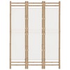 vidaXL Folding 3-Panel Room Divider 47.2" Bamboo and Canvas - 4 of 4