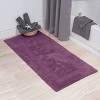 24"x60" 100% Cotton Reversible Bath Rug Purple - Hastings Home: Machine Washable, Plain Weave, Rectangle Bath Mat - 2 of 3