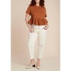 ELOQUII Short Sleeve Cardigan With Peplum - 4 of 4