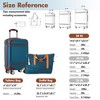 YONWAY Hardside Lightweight Luggage Sets with Bags Carry-on Suitcase Double silent Spinner Wheels with TSA Lock,Single Vintage Luggage 20 IN - 3 of 4