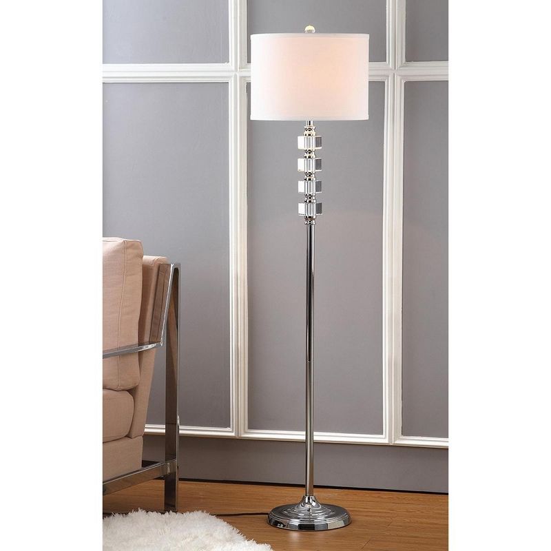 Lombard 60 Inch H Street Floor Lamp - Clear/Chrome - Safavieh, 4 of 6