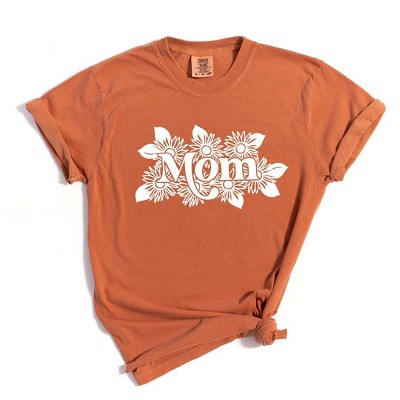 Simply Sage Market Women's Mom Sunflowers Short Sleeve Garment Dyed Tee