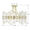 Crystorama Lighting Bolton 4 - Light Semi-Flush Mount in  Aged Brass - 4 of 4