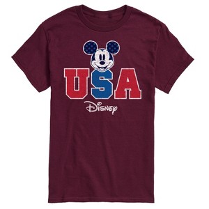 Men's - Disney - Mickey Mouse USA Head Short Sleeve Graphic T-Shirt - 1 of 4