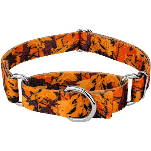 Camo martingale dog top collar