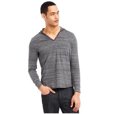Kenneth Cole Mens Space Dyed Basic T-Shirt, Grey, XX-Large
