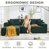 ChicFurnit L-Shaped Modular Sectional Sofa Couch Left Chaise Memory Foam Cloud Couch Oversized Couches for Living Room, Beige, 14.96"*15.75"*46.85" - 2 of 4