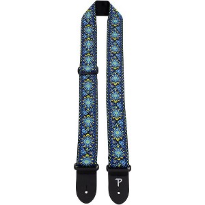 Perri's Jacquard Guitar Strap Blue 2 in. - 1 of 4