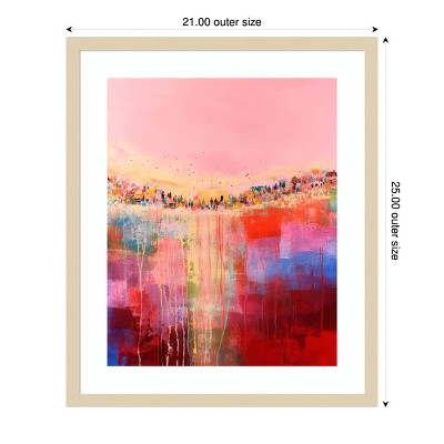 Amanti Art The Love In Us No 4 by Treechild  Wood Framed Wall Art Print 21 x 25