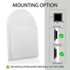 24x36” Arched Recessed Medicine Cabinet, Metal Frame, Adjustable Shelves, White - 4 of 4