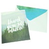 Green Inspired 10ct Foggy Forest Thank You Cards - 2 of 4