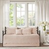 Sapphtopaz 6 Pcs Farmhouse Reversible Scalloped Edge Comforter Set Bedding Set, Daybed Cover Set Quilt Set, Daybed Cover - 4 of 4