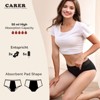 VOXSHE Menstrual Underwear for Women Lace Period Panties Washable Leak Proof Underwear for Women Mild Absorbency - 2 of 4