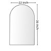 Cesicia Wall Mirror with Black Metal Frame, Dressing Mirror, for Bathroom, Living Room, Bedroom, Wall Decor - 3 of 4