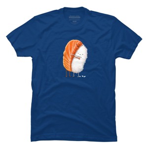 Men's Design By Humans Sushi Hug By andremullerdko T-Shirt - 1 of 3