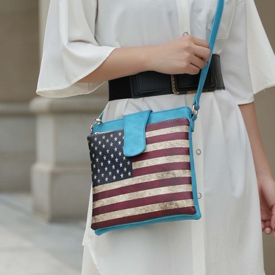MKF Collection Americana Crossbody Shoulder Bag – Patriotic Fourth of July Purse, Josephine | MKF Collection by Mia K - Beige — фото 2