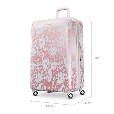 american tourister floral rose gold