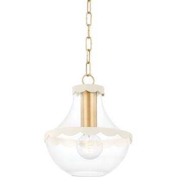 Mitzi Alaina 1 - Light Pendant in  Aged Brass Clear Shade