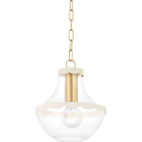 Mitzi Alaina 1 - Light Pendant in  Aged Brass Clear Shade - image 1 of 1