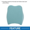 Unique Bargains Car Seat Lumbar Cushion Memory Foam Support Ergonomic Design - 3 of 4