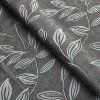 Modern Bohemian Leaves Room Darkening Semi-Blackout Curtains, Set of 2 by Blue Nile Mills - 3 of 4