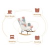 Bella Depot Gwendolyn‌ Morden Fabric Rocking Chair - 4 of 4