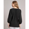 Jones New York Print V-Neck Pleated Kelly Blouse - 3 of 3