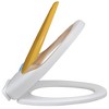 vidaXL White & Yellow Soft-close Toilet Seat Adults/Children - 4 of 4
