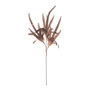 Transpac Natural Material 29 in. Brown Harvest Feather Tri-Branch Spray - 1 of 2