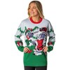 Seven Times Six Tom And Jerry Men's Surprise Christmas Present Ugly Sweater Knit Pullover White - 4 of 4