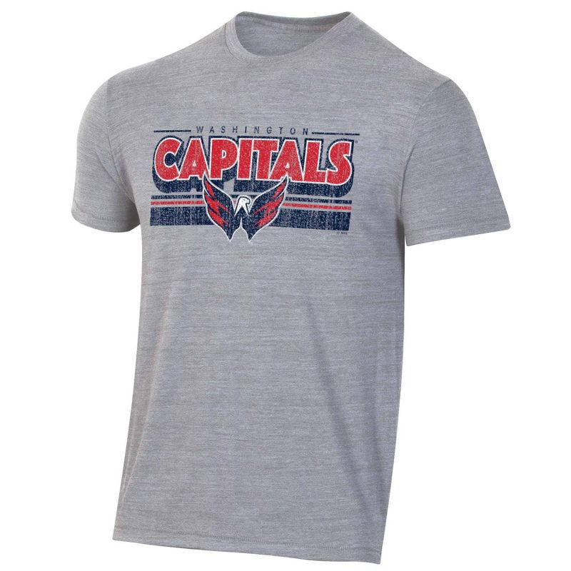 NHL Washington Capitals Men&#39;s Short Sleeve Tri-Blend T-Shirt, 1 of 4
