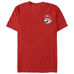 Men's Nintendo Mario Portrait Badge T-Shirt - 1 of 4
