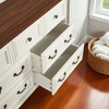 Farmhouse 7-Drawer Dresser Storage Cabinet, Rustic Sideboard Buffet TV Stand Organizer with Vintage Design for Bedroom, Living Room, Entryway - 3 of 4