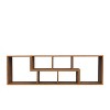 Double L-Shaped TV Stand with Adjustable Display Shelf, Bookcase for Indoor  - The Pop Home - 3 of 4