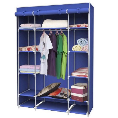 Home Basics Non-Woven Free-Standing Storage Closet, Navy Blue