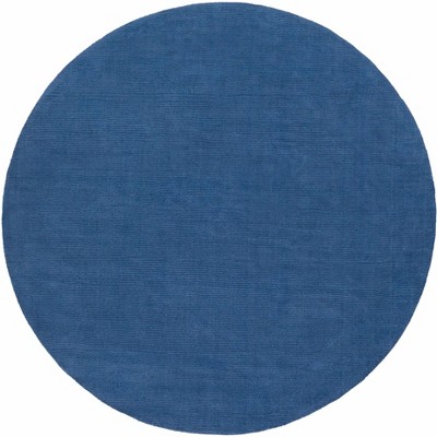 Hauteloom Brockton Solid Wool Blue Area Rug