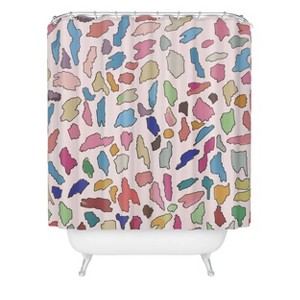 Deny Designs Cortneyherron Colorform Shower Curtain: Woven Polyester, Machine Washable, Buttonhole Top - 1 of 3