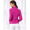 Allegra K Women's Elegant Work Office Lapel Collar Button Down Regular Fit Suit Blazer - 4 of 4