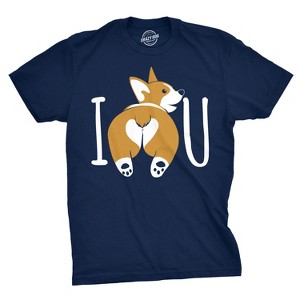 Mens I Corgi Butt You T Shirt Funny Dog Lover Tee For Guys - Crazy Dog Men's T Shirt - 1 of 4