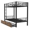 NicBex Twin Over Full Bunk Bed with Guardrail and 2 Drawers,Loft Bed with Ladder and Converts to 2 Beds,Noise Reduced Bunk Beds for Bedroo - 2 of 4