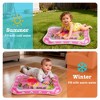LotFancy Tummy Time Mat, Inflatable Baby Water Play Mat for Infants, Toddler 3 to 12 Months, Pink - 4 of 4
