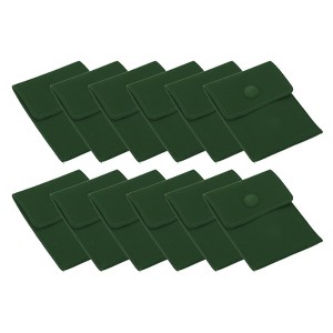 Unique Bargains Portable Microfiber Velvet Soft Jewelry Pouches 12 Pcs - 1 of 4