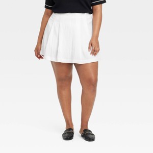 Women's High-Rise Pleated Skort - A New Day™ - 1 of 3