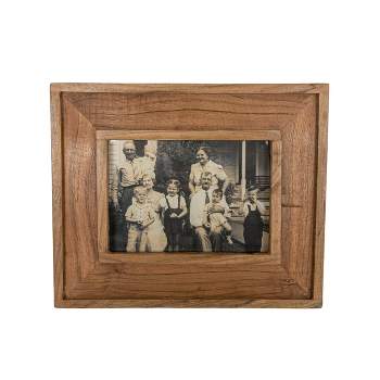 5X7 Inch Natural Wood Picture Frame with MDF & Glass by Foreside Home & Garden
