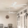 Hunter Fan 60" Downtown Damp Rated Ceiling Fan and Wall Control Matte White - 2 of 4