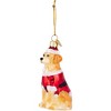 Kurt Adler Noble Gems Glass Ornament for Christmas Tree, Yellow Labrador Retriever in Santa Suit, 3.5" - 2 of 4
