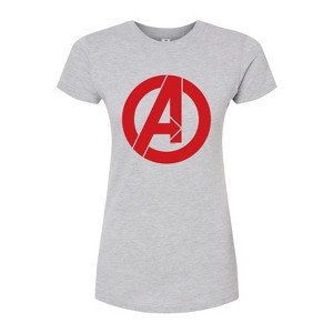 Women's - Marvel - Avengers A Logo Fitted Graphic T-Shirt - 1 of 3