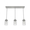 Hunter Fans 4.75" Devon Park Ceiling Light Brushed Nickel 3-Bulb Linear Pendant for Farmhouse & Coastal Style - 3 of 4